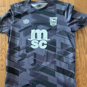 Umbro Ipswich town FC training Jersey Sz L soccer